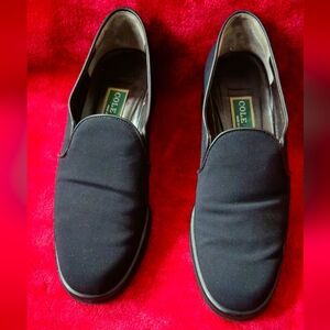 Cole Haan Women Black Micro Fiber Slip-On Shoes - Size 6.5B